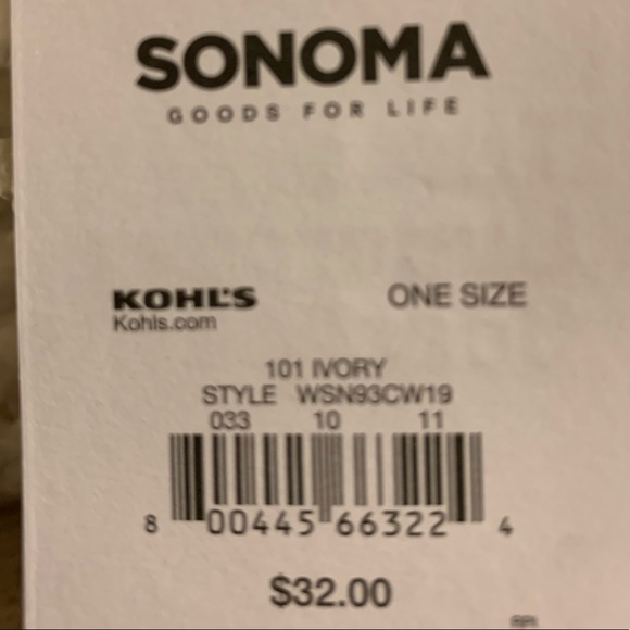 Sonoma Ivory Loop Infinity Knit Women’s Scarf - Picture 4 of 7